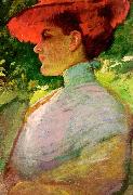 Frank Duveneck, Lady With a Red Hat